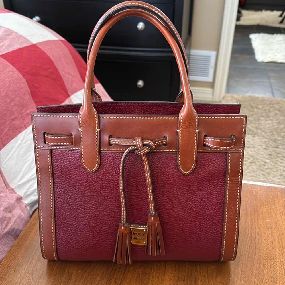 Dooney & Bourke Pebble Ariel Leather Satchel